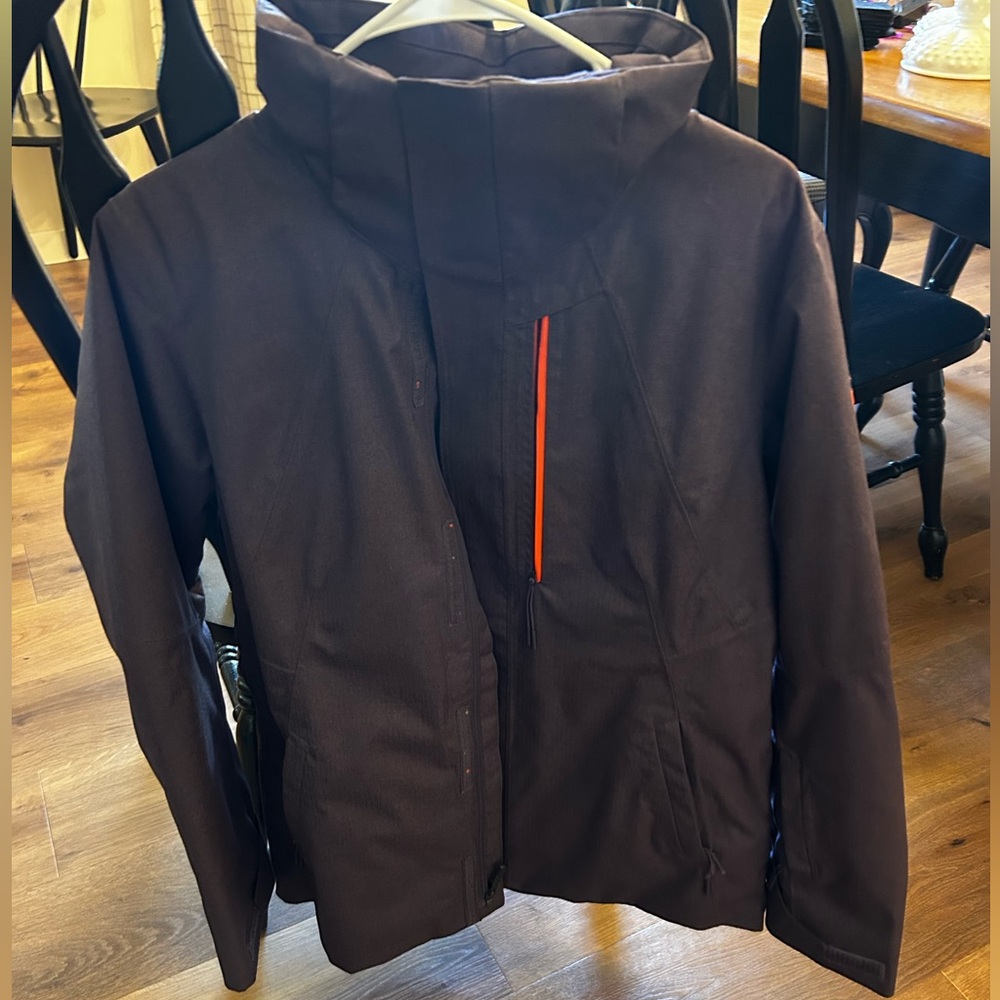 Purple north face ski jacket